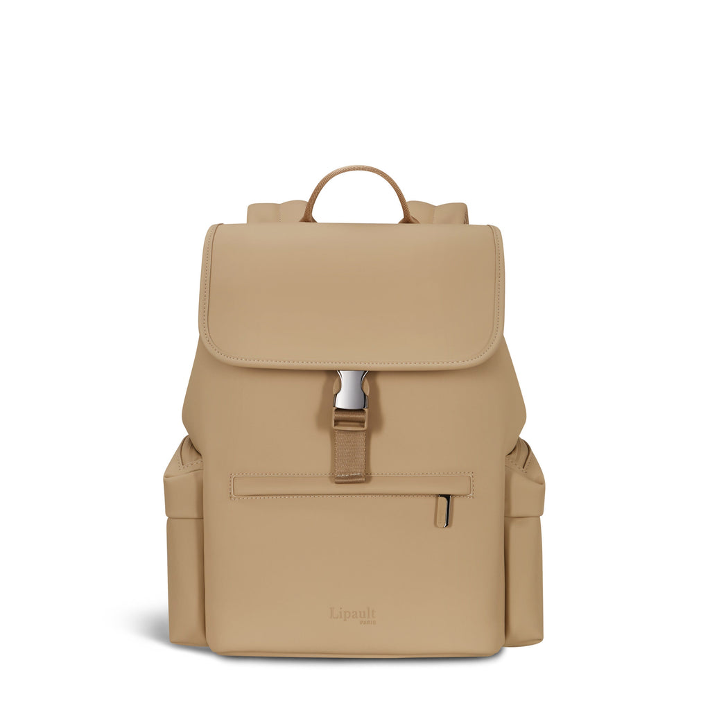 Lipault LOST IN BERLIN Mini Cargo Backpack in the color Sandstone.