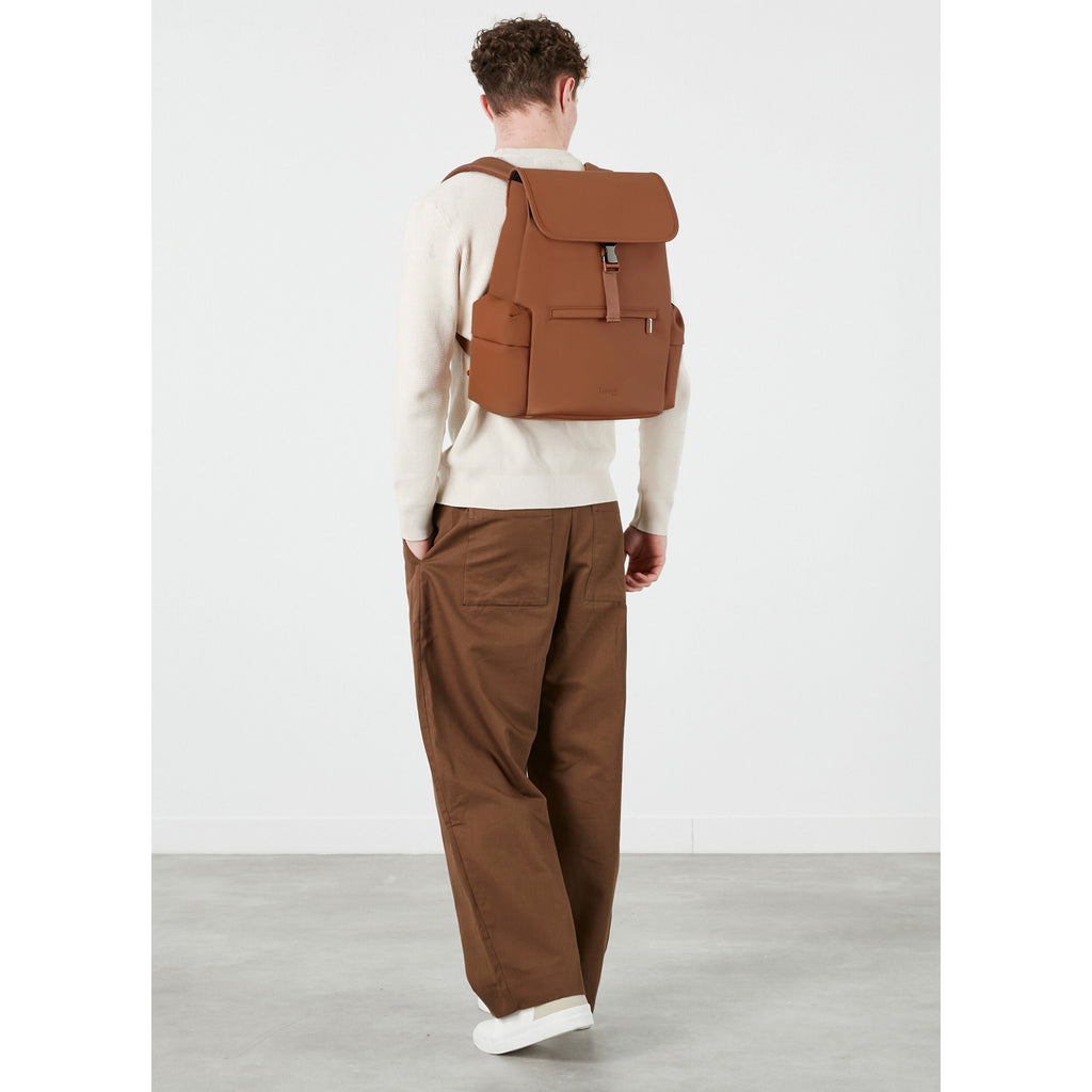 Lipault LOST IN BERLIN Mini Cargo Backpack in the color Nutsy Nut.