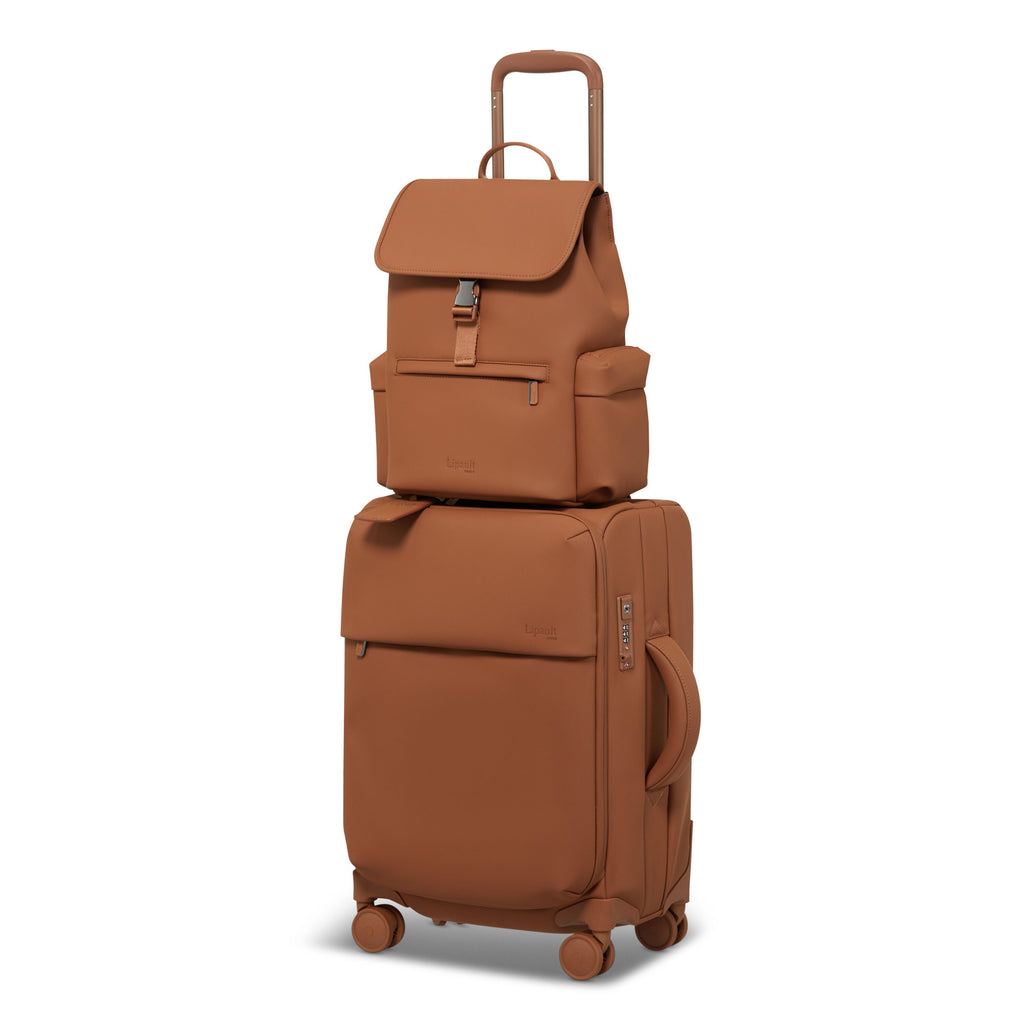 Lipault LOST IN BERLIN Mini Cargo Backpack in the color Nutsy Nut.