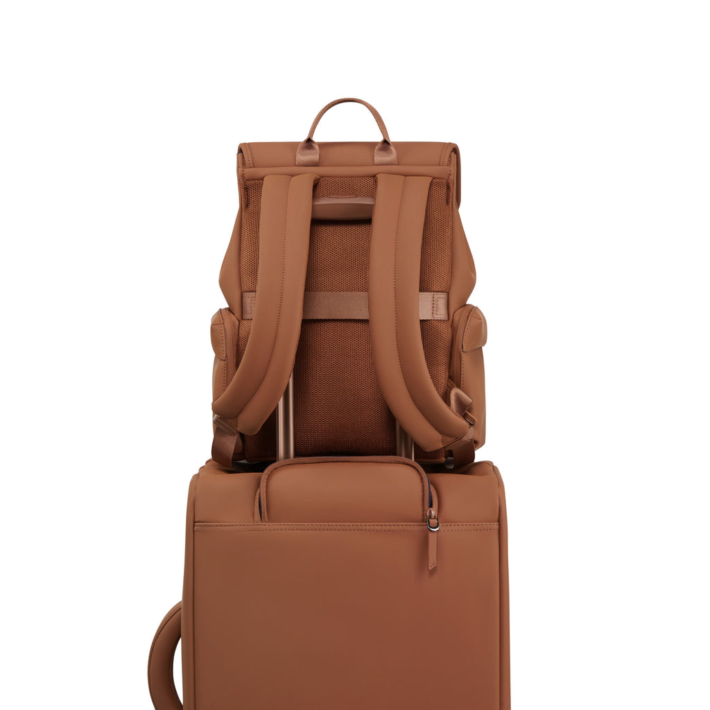 Lipault LOST IN BERLIN Mini Cargo Backpack in the color Nutsy Nut.