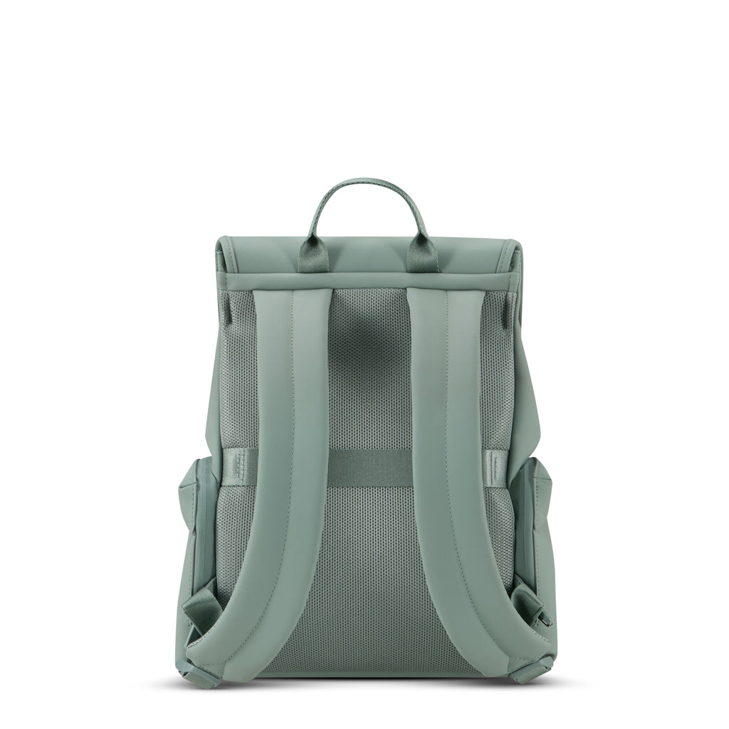 Lipault LOST IN BERLIN Mini Cargo Backpack in the color Yoga Green.