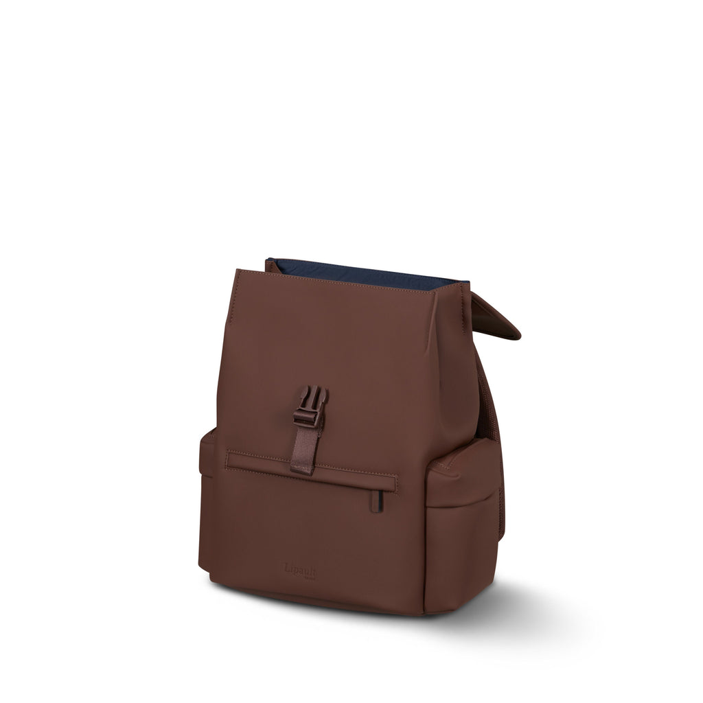Lipault LOST IN BERLIN Mini Cargo Backpack in the color Spiced Mocha.