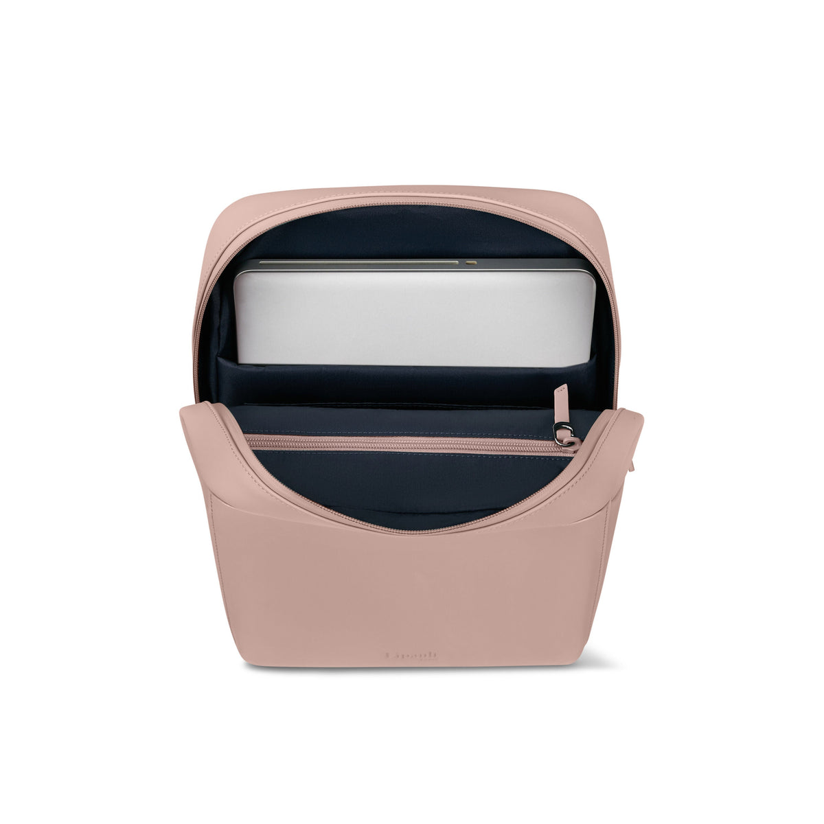 Lipault Lost In Berlin Square Backpack 2.0 in the color Rose Quartz.