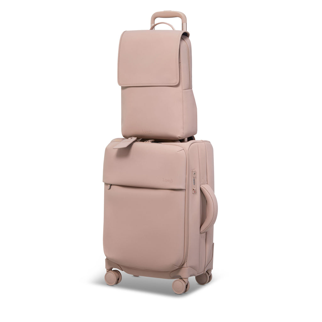 Lipault Lost In Berlin Square Backpack 2.0 in the color Rose Quartz.