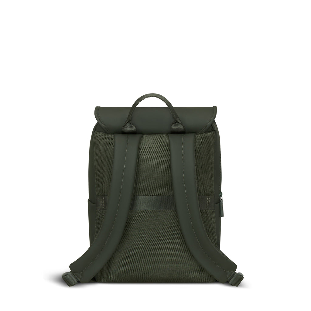 Lipault Lost In Berlin Square Backpack 2.0 in the color Dark Moss.