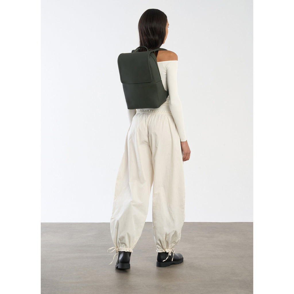 Lipault Lost In Berlin Square Backpack 2.0 in the color Dark Moss.