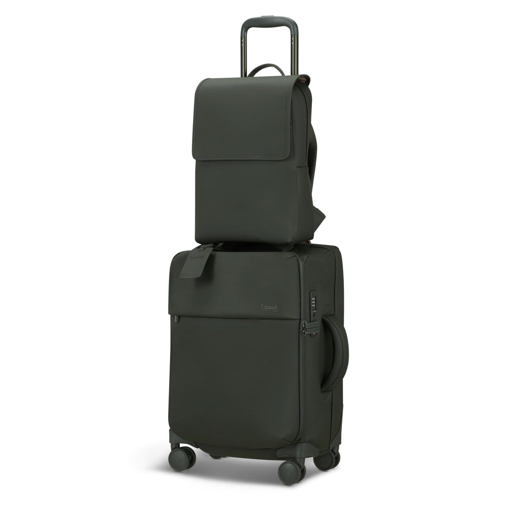 Lipault Lost In Berlin Square Backpack 2.0 in the color Dark Moss.