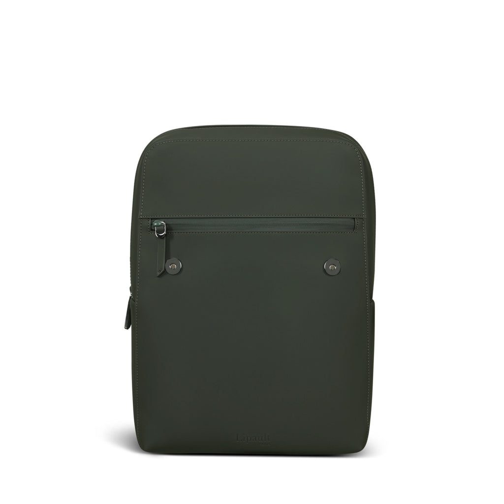 Lipault Lost In Berlin Square Backpack 2.0 in the color Dark Moss.