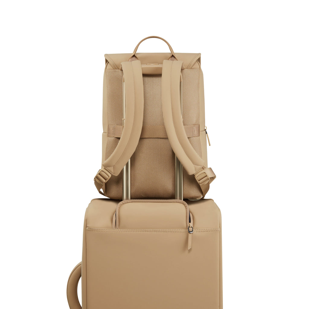 Lipault Lost In Berlin Square Backpack 2.0 in the color Sandstone.