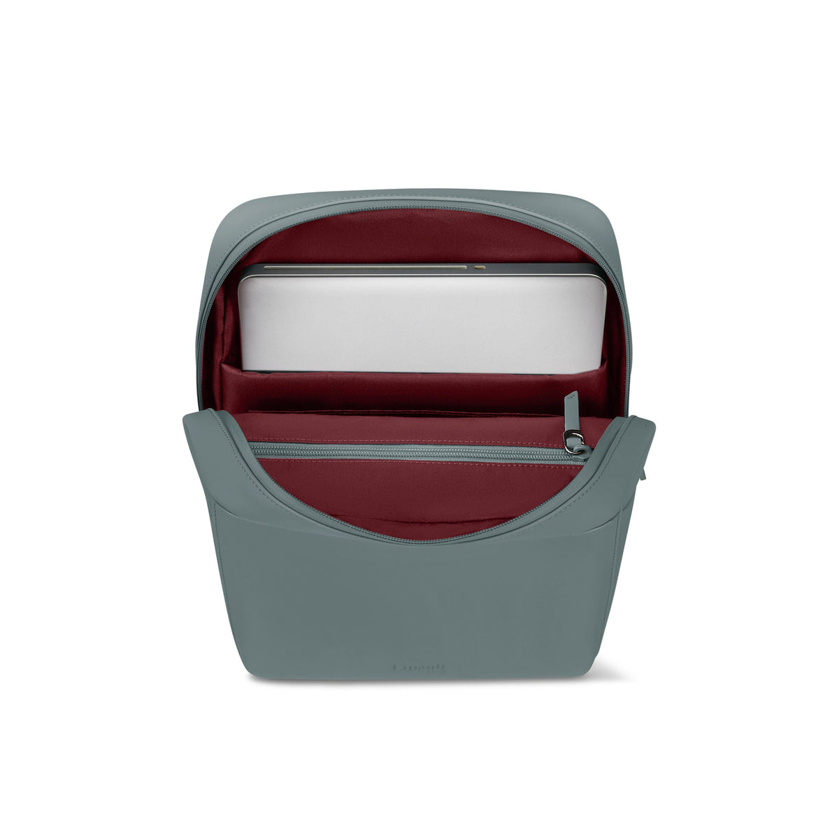 Lipault Lost In Berlin Square Backpack 2.0 in the color Cement Storm.