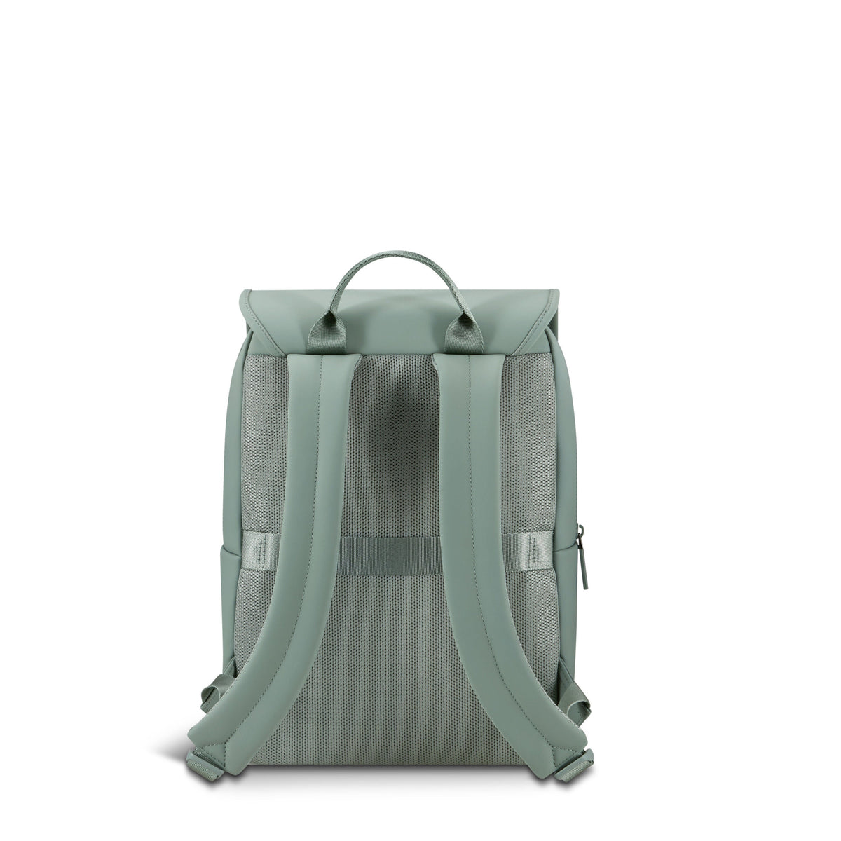 Lipault Lost In Berlin Square Backpack 2.0 in the color Yoga Green.