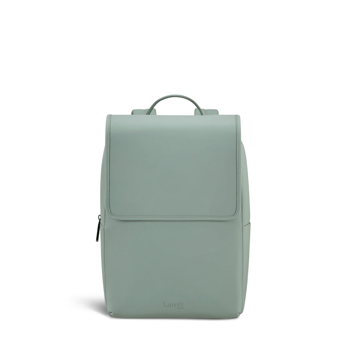 Lipault Lost In Berlin Square Backpack 2.0 in the color Yoga Green.