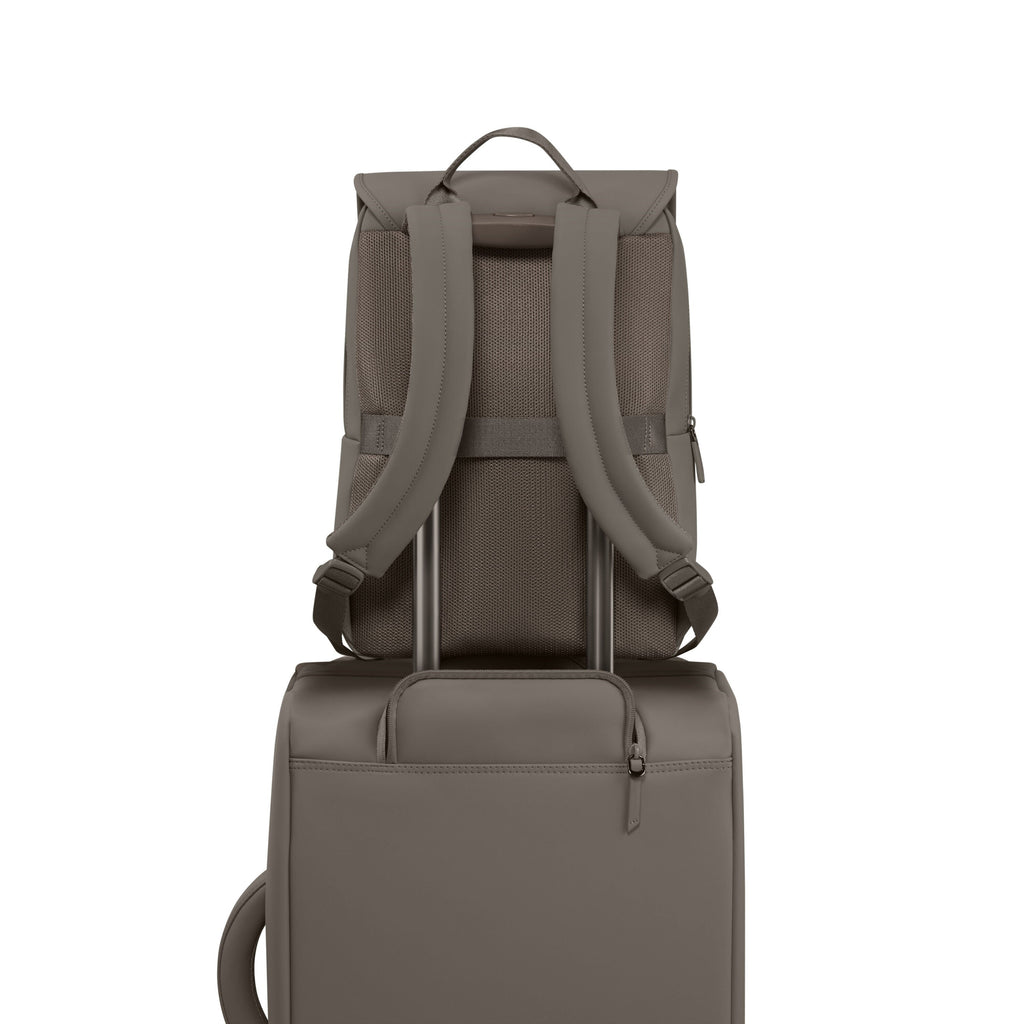 Lipault Lost In Berlin Square Backpack 2.0 in the color Ash Stone.