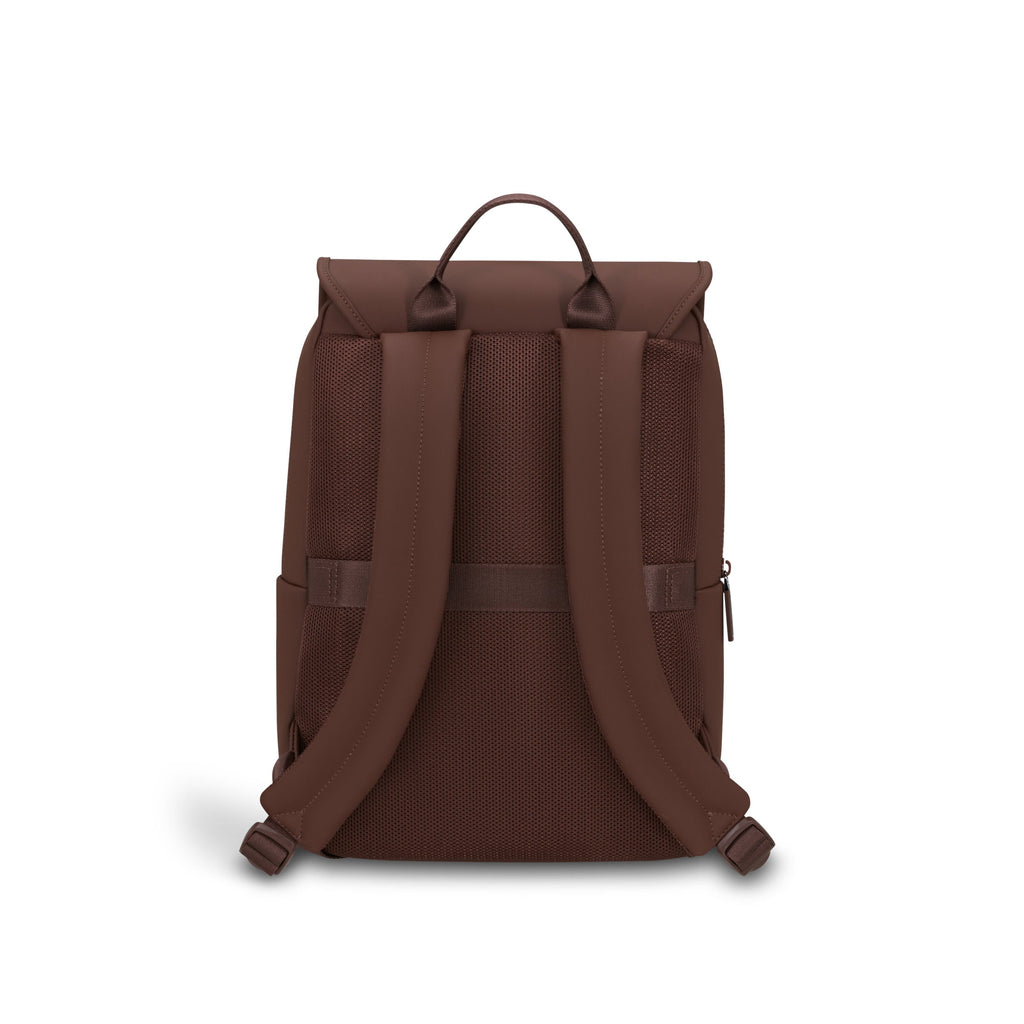 Lipault Lost In Berlin Square Backpack 2.0 in the color Spiced Mocha.