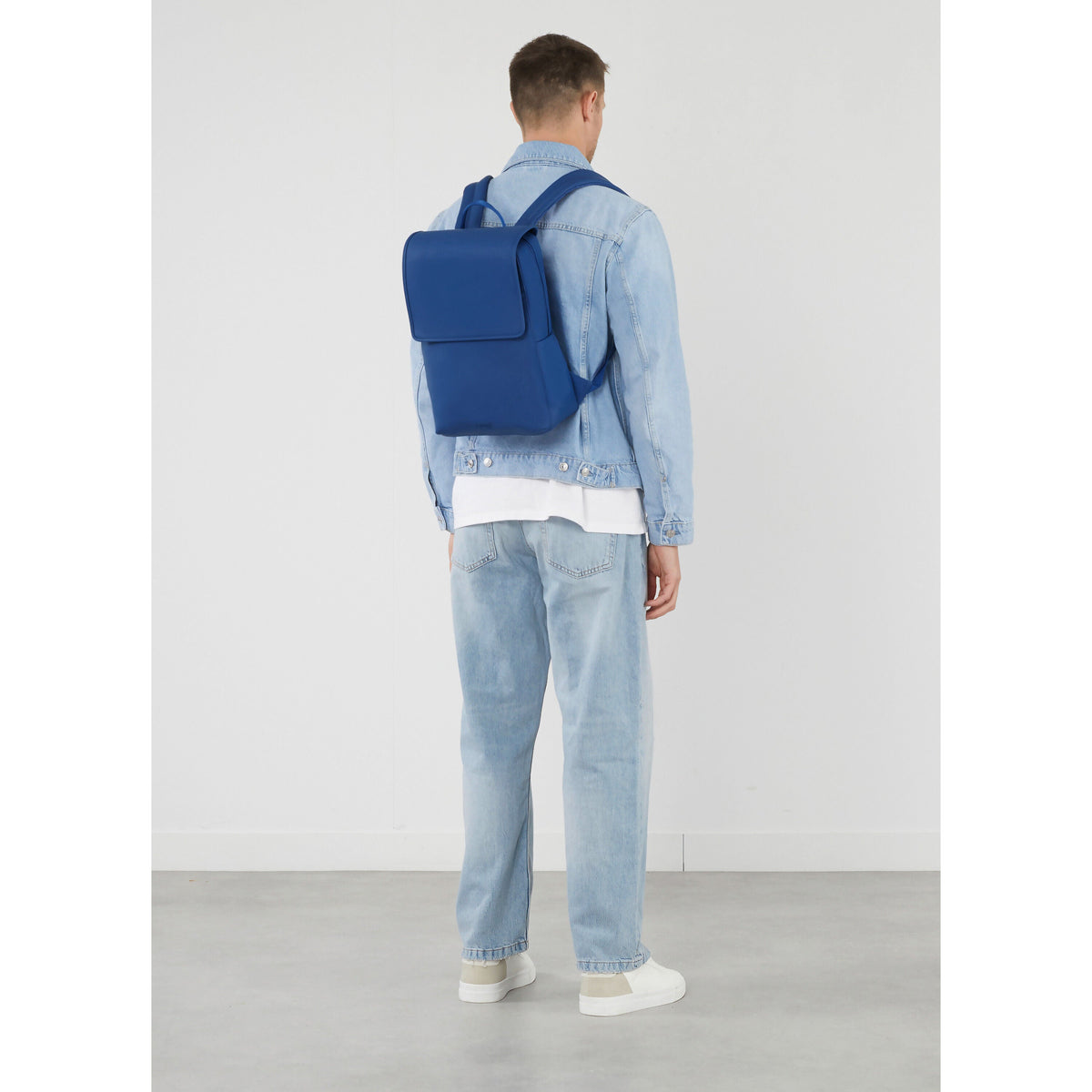 Lipault Lost In Berlin Square Backpack 2.0 in the color Blue Me Away.