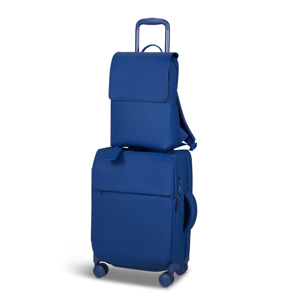 Lipault Lost In Berlin Square Backpack 2.0 in the color Blue Me Away.