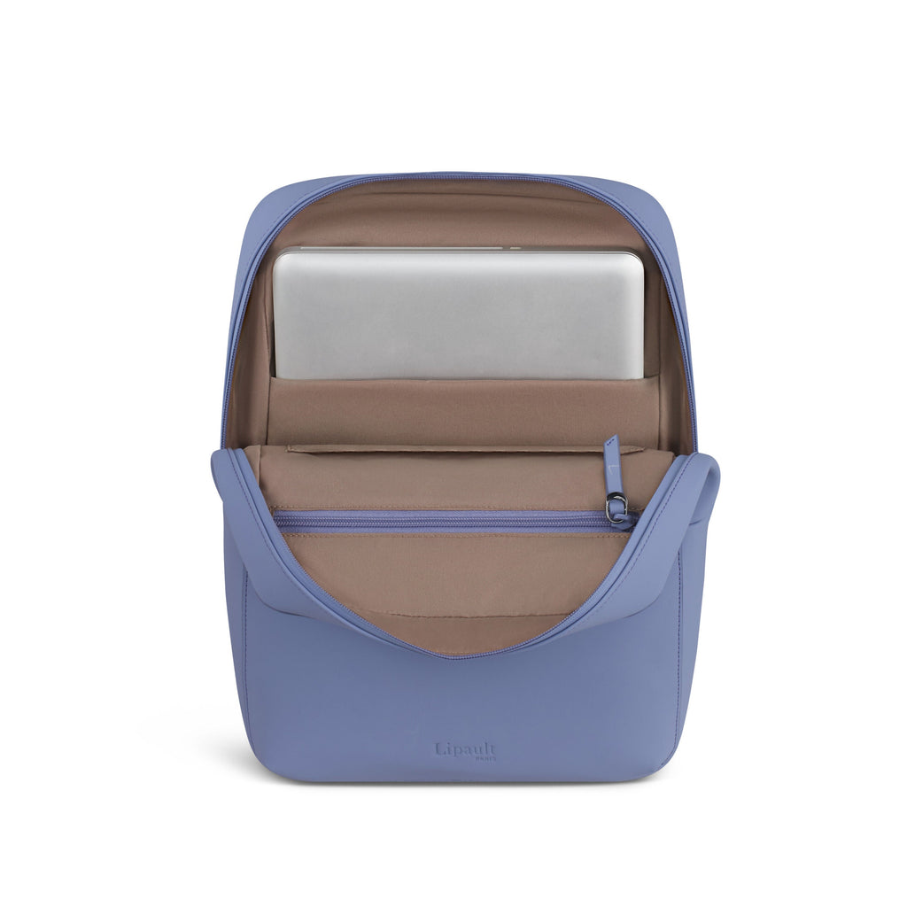 Lipault Lost In Berlin Square Backpack 2.0 in the color Urban Lilac.
