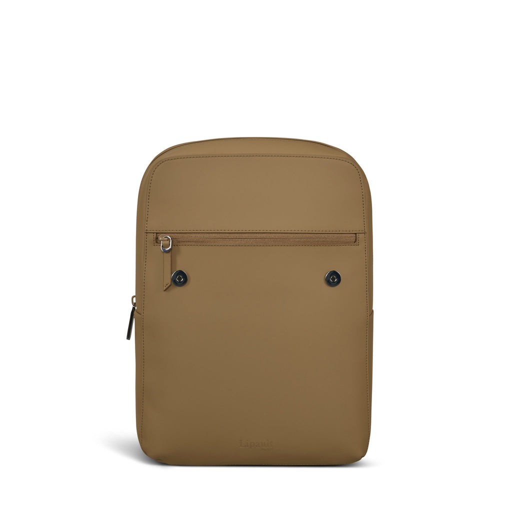Lipault Lost In Berlin Square Backpack 2.0 in the color Golden Mud.
