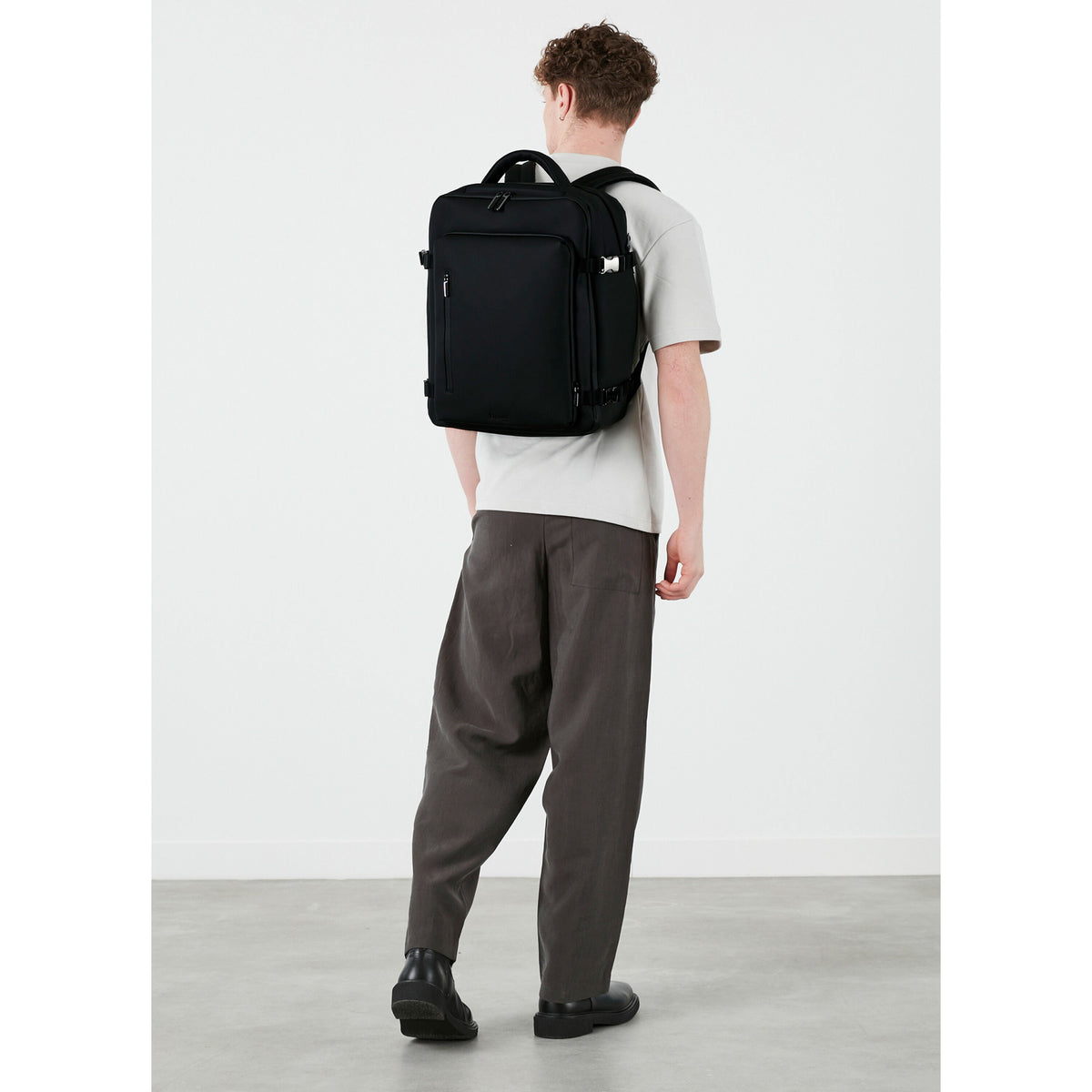 Lipault LOST IN BERLIN Travel Backpack 2.0 in the color Black.