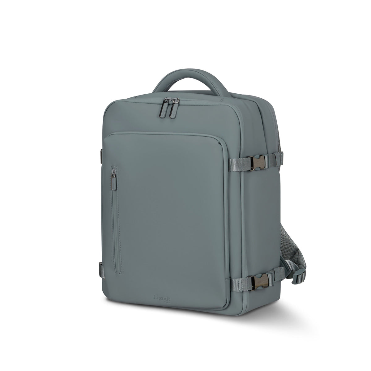 Lipault LOST IN BERLIN Travel Backpack 2.0 in the color Cement Storm.