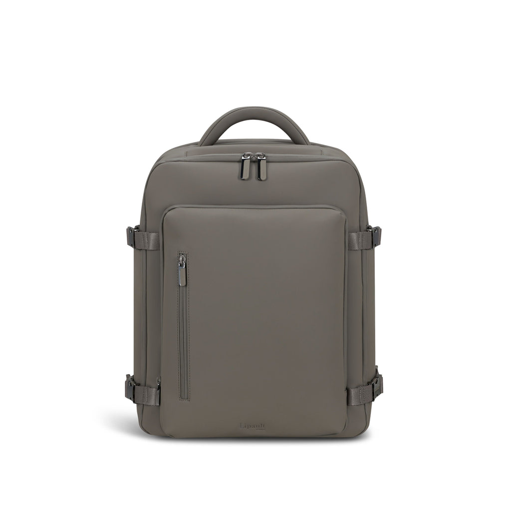 Lipault LOST IN BERLIN Travel Backpack 2.0 in the color Ash Stone.