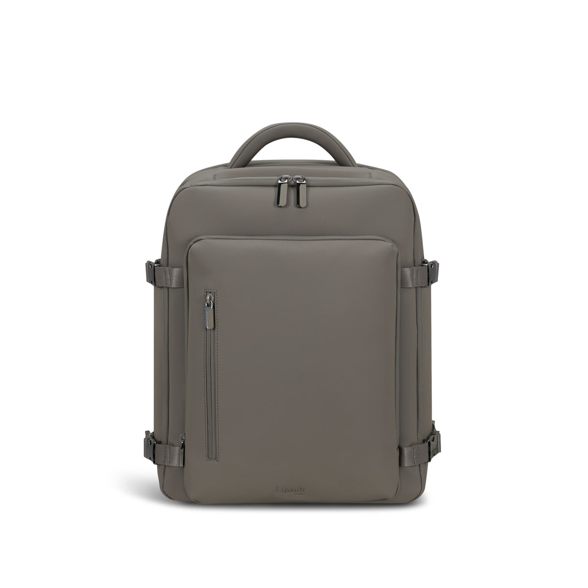 Lipault LOST IN BERLIN Travel Backpack 2.0 in the color Ash Stone.