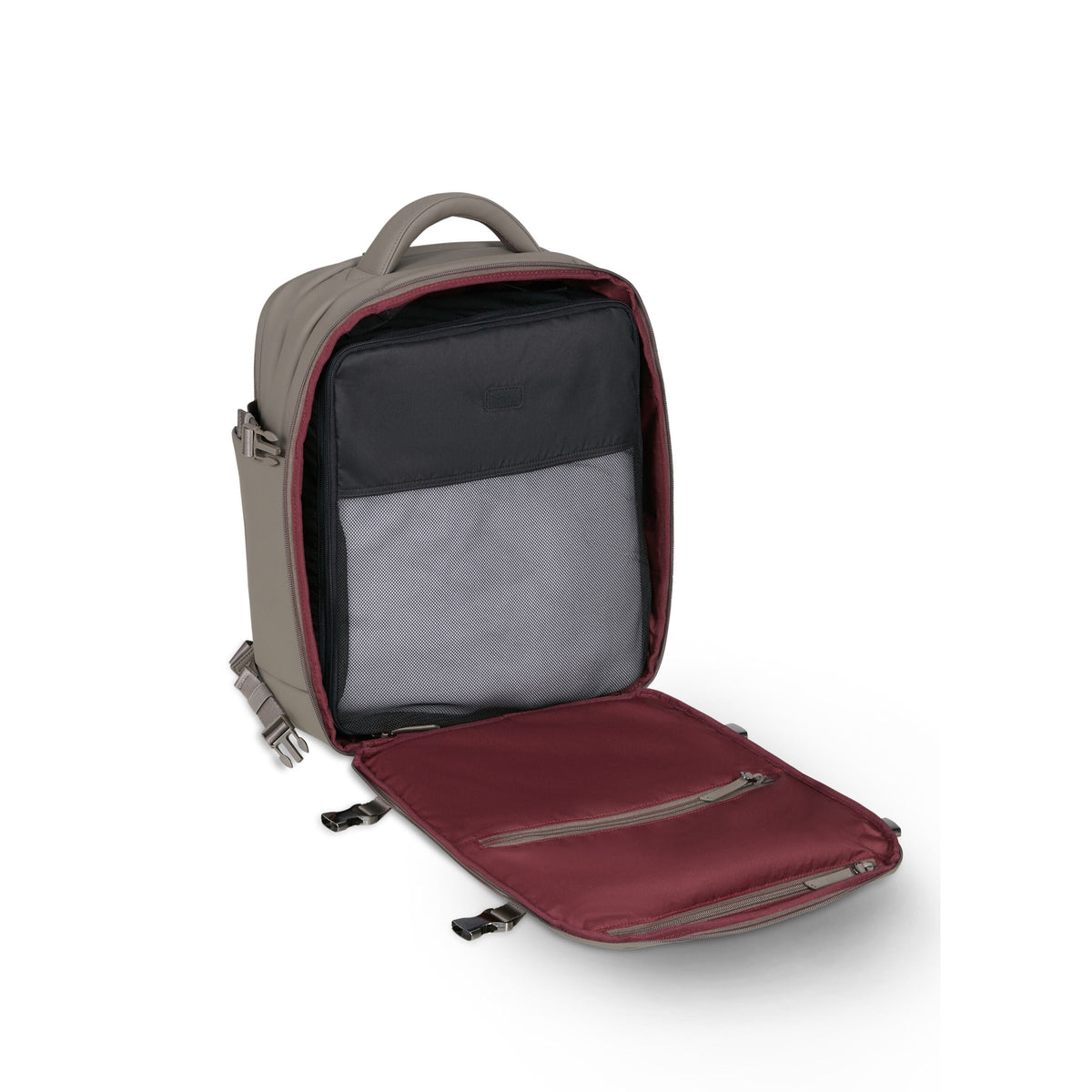 Lipault LOST IN BERLIN Travel Backpack 2.0 in the color Ash Stone.