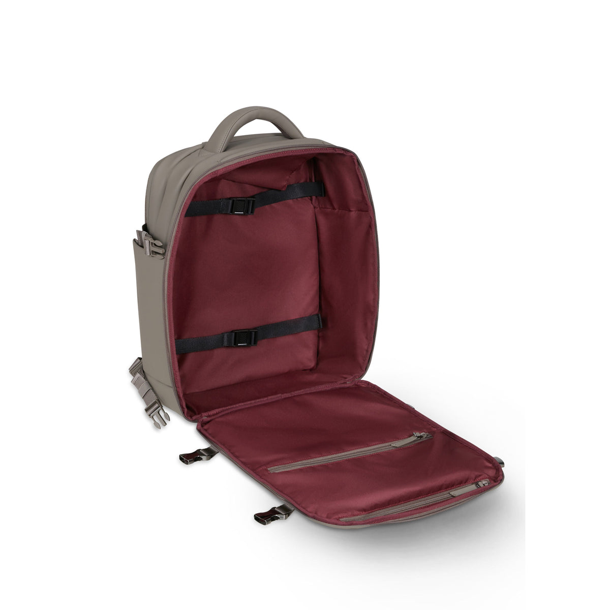 Lipault LOST IN BERLIN Travel Backpack 2.0 in the color Ash Stone.