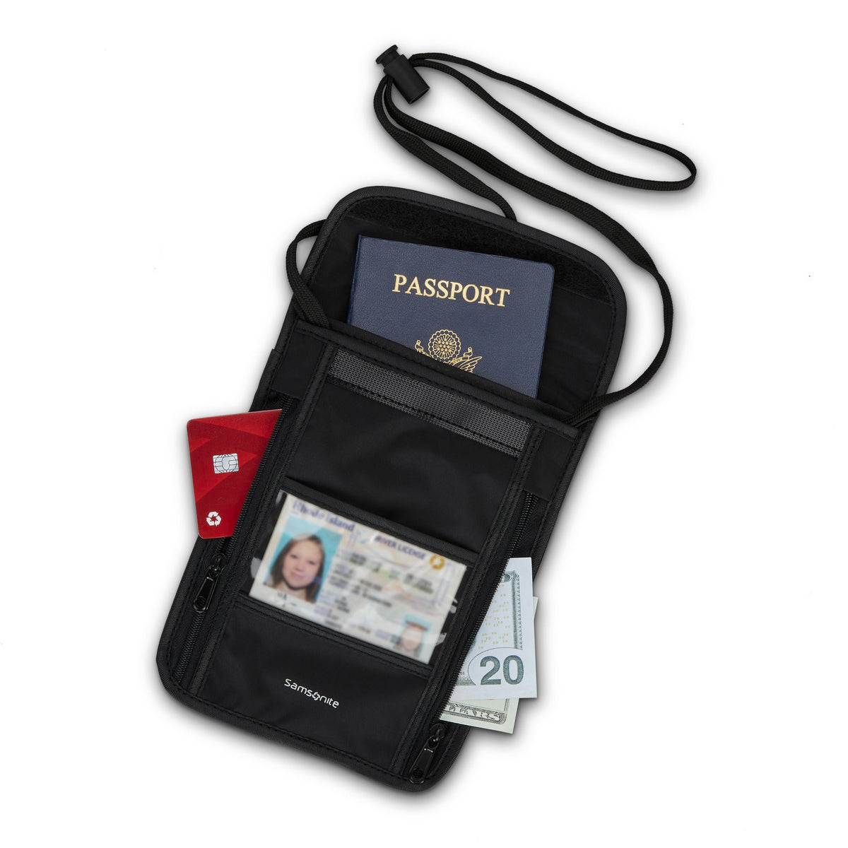 Samsonite Accessory - RFID Neck Pouch in the color Black.