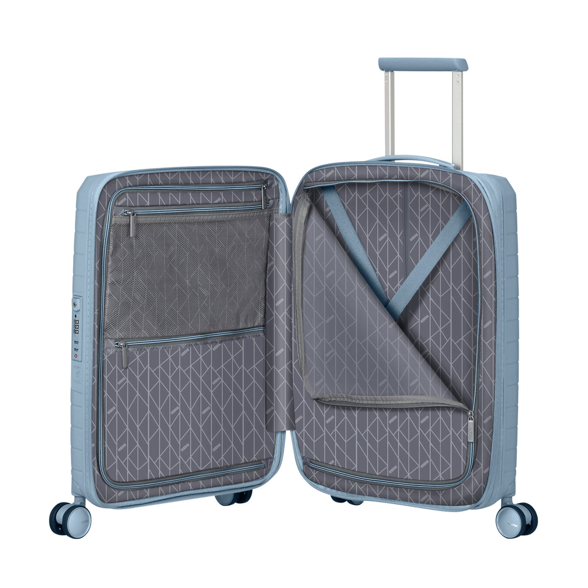 American Tourister FastForward 2 Piece Set in the color Steel Blue.