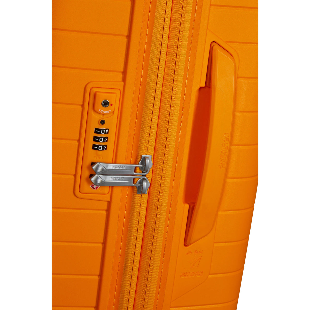 American Tourister FastForward Spinner Large in the color Radiant Orange.