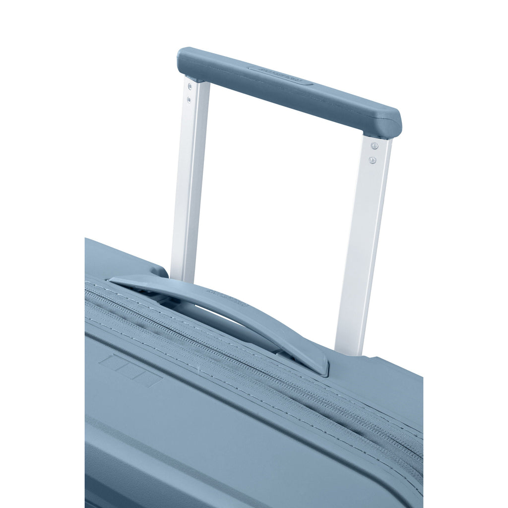 American Tourister FastForward Spinner Large in the color Steel Blue.