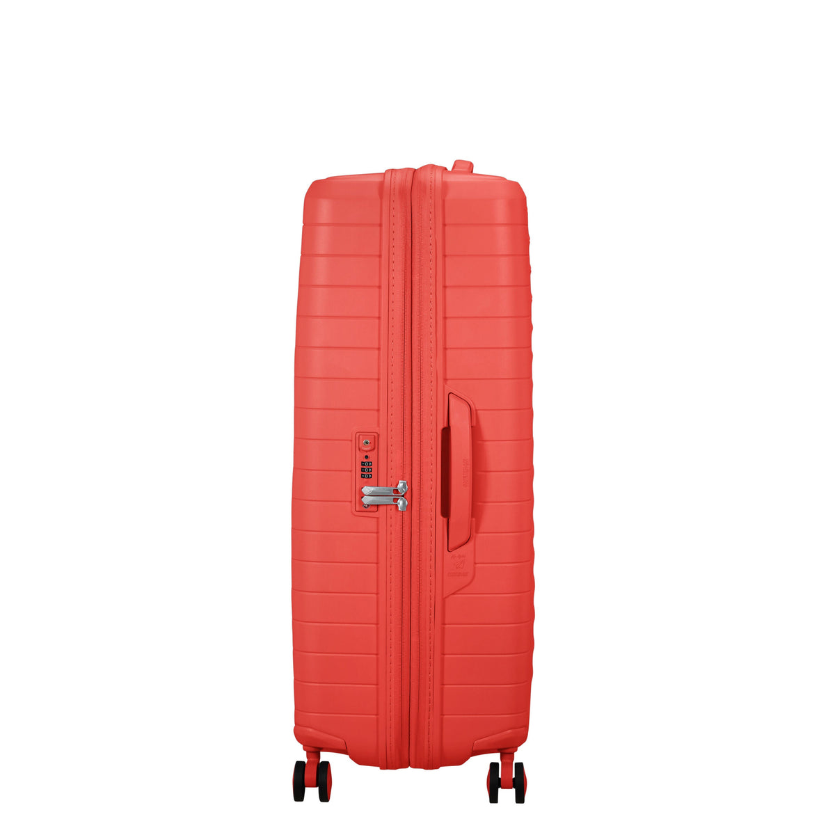 American Tourister FastForward Spinner Large in the color Sunset Coral.