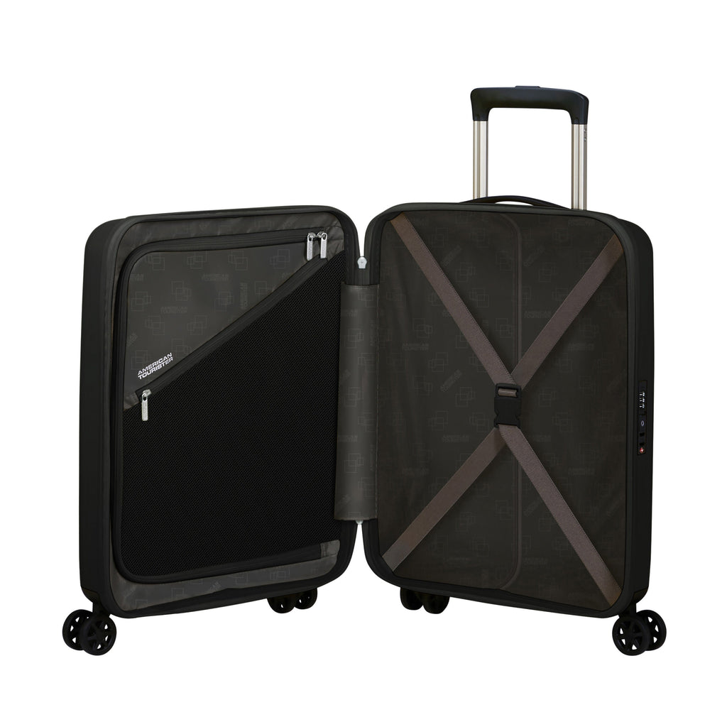 American Tourister Rejoy Spinner Carry-On™ in the color True Black.