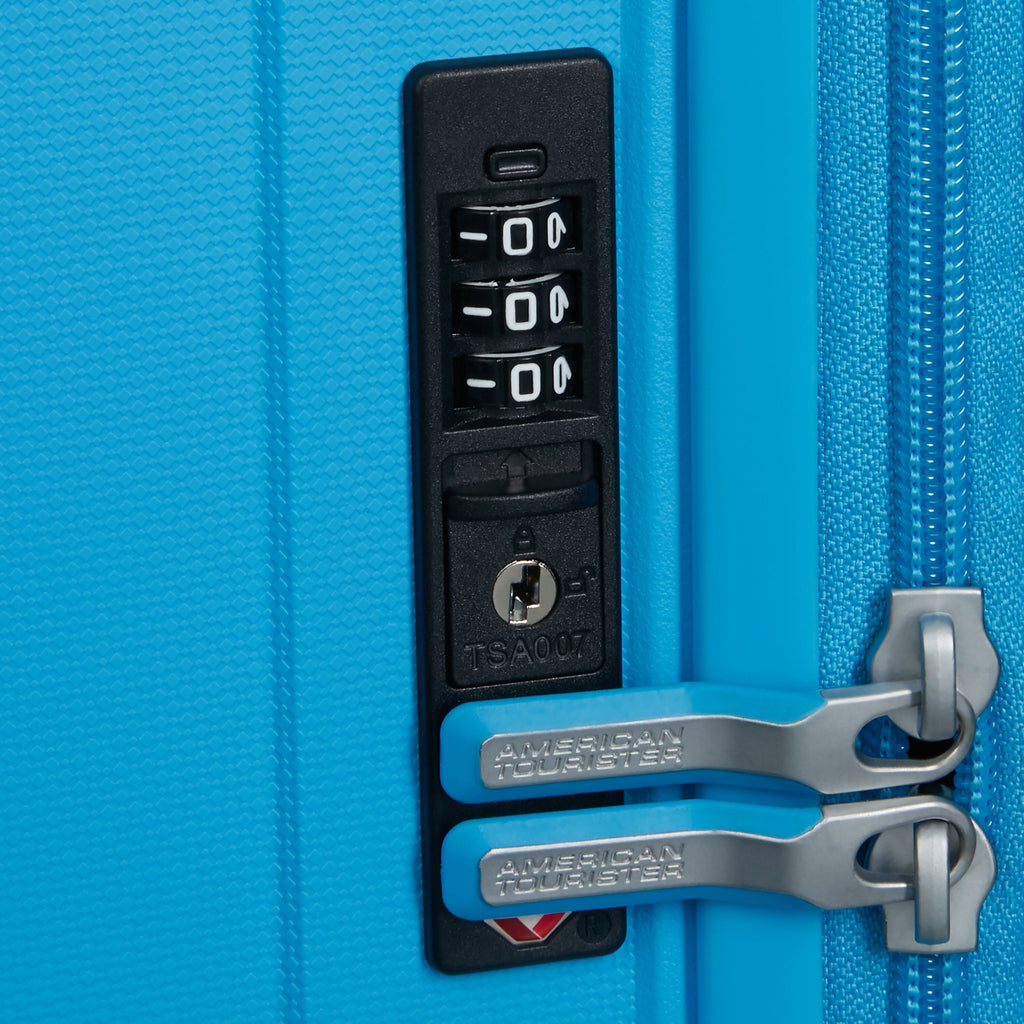 American Tourister Rejoy Spinner Carry-On™ in the color Azure Blue.
