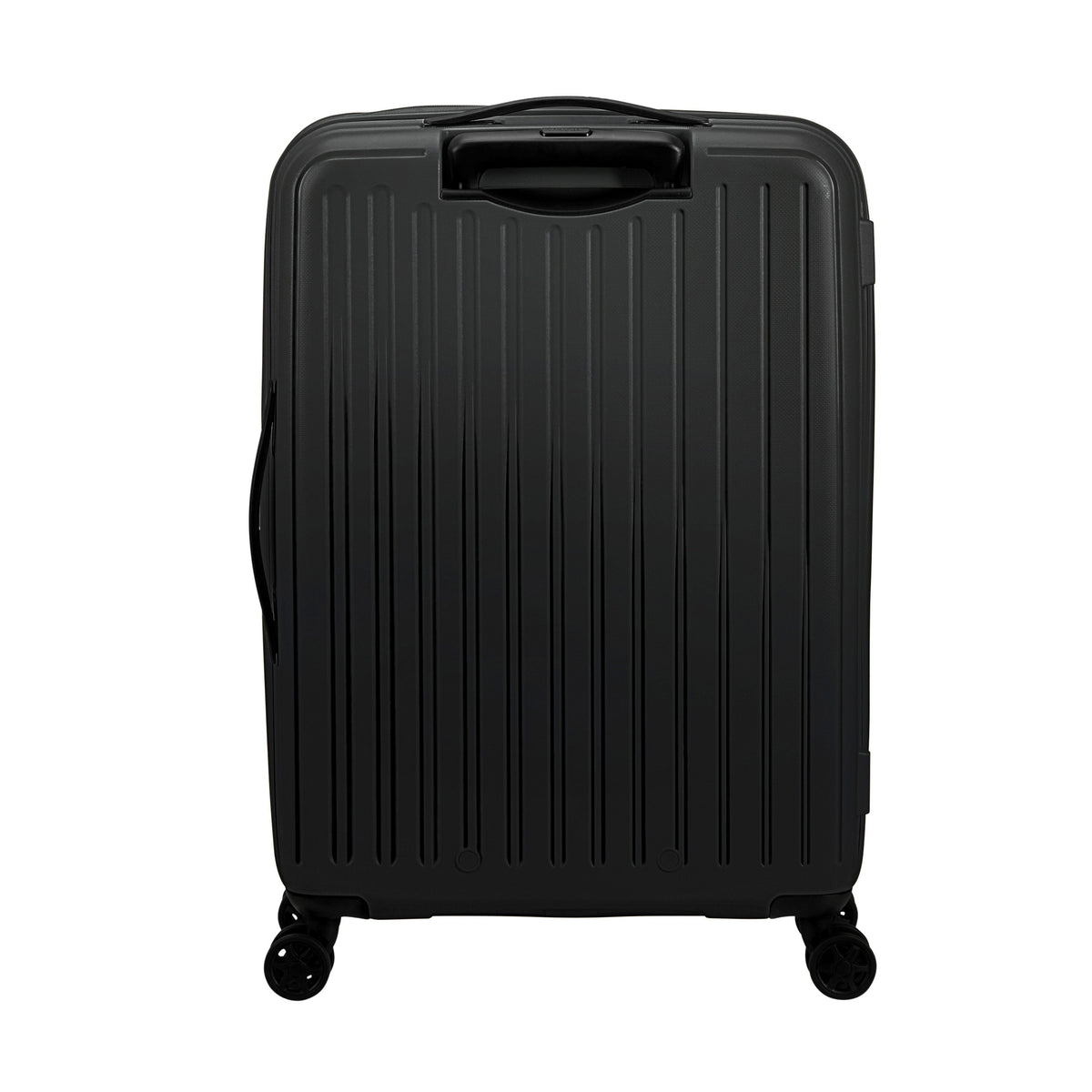 American Tourister Rejoy Spinner Medium in the color True Black.