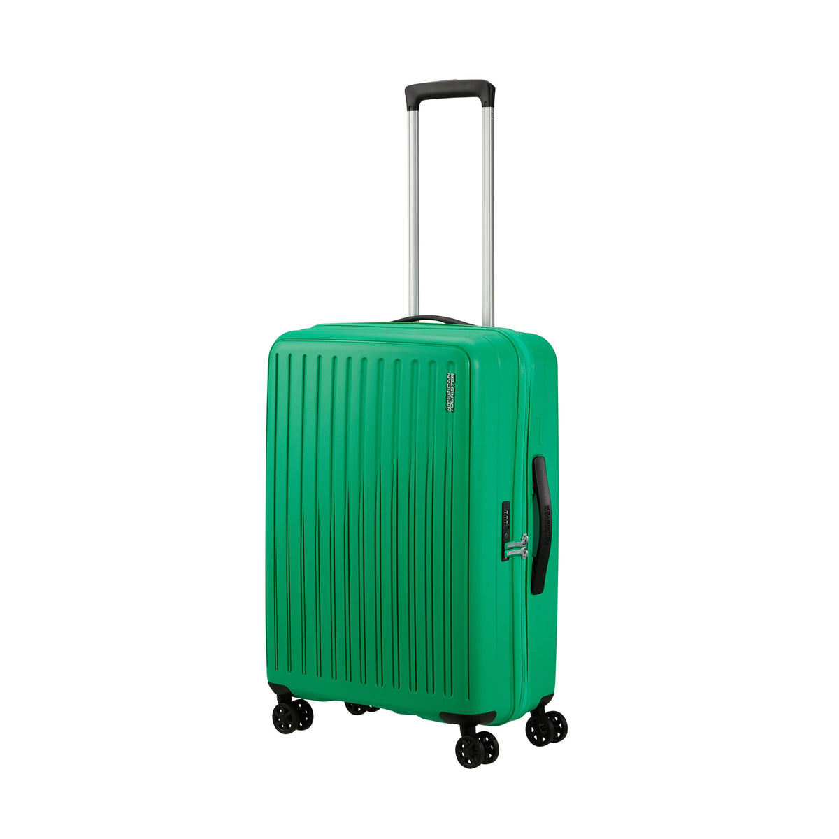 American Tourister Rejoy Spinner Medium in the color Jade Green.