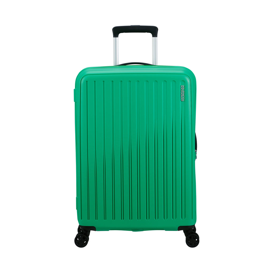 American Tourister Rejoy Spinner Medium in the color Jade Green.