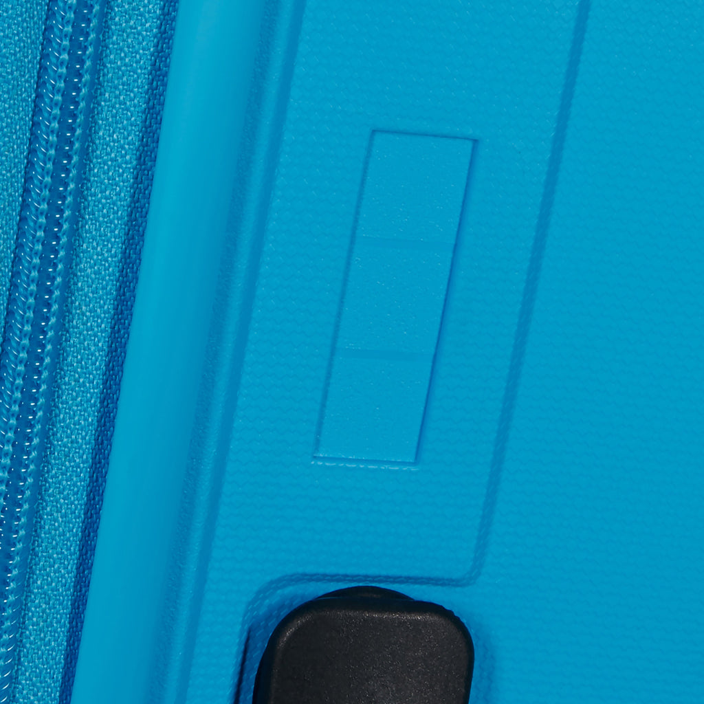 American Tourister Rejoy Spinner Medium in the color Azure Blue.