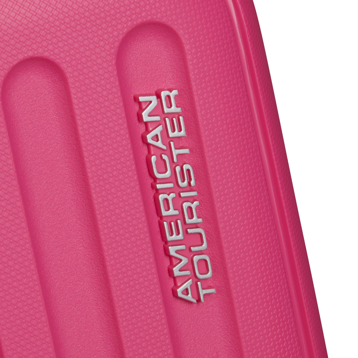 American Tourister Rejoy Spinner Medium in the color Hawaiian Pink.