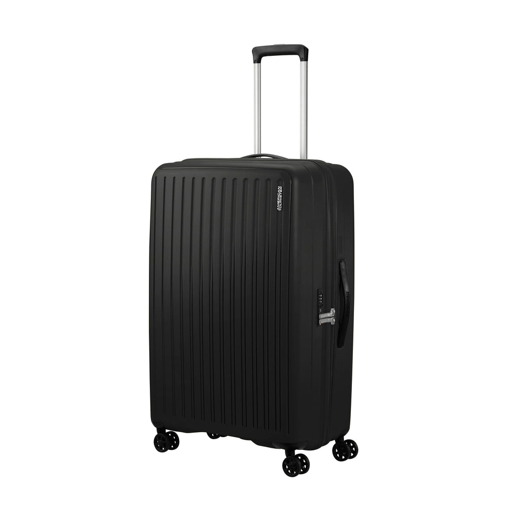 American Tourister Rejoy Spinner Large in the color True Black.