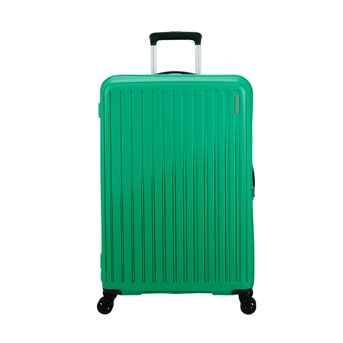 American Tourister Rejoy Spinner Large in the color Jade Green.