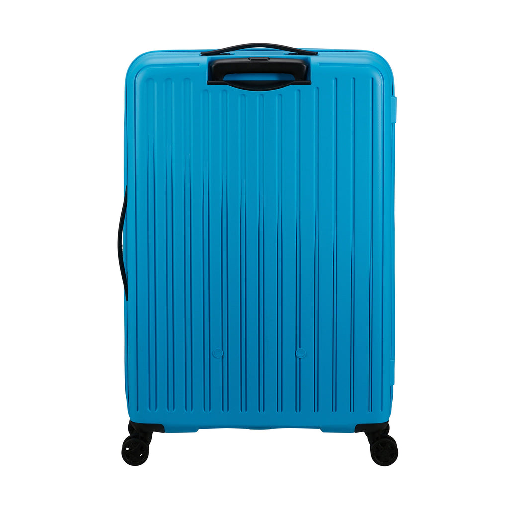 American Tourister Rejoy Spinner Large in the color Azure Blue.