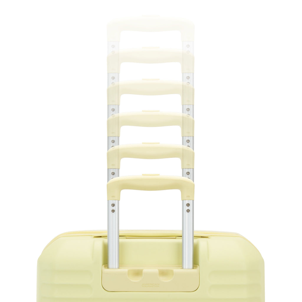 American Tourister Stratum 3.0 Spinner Medium in the color Celestial Yellow.