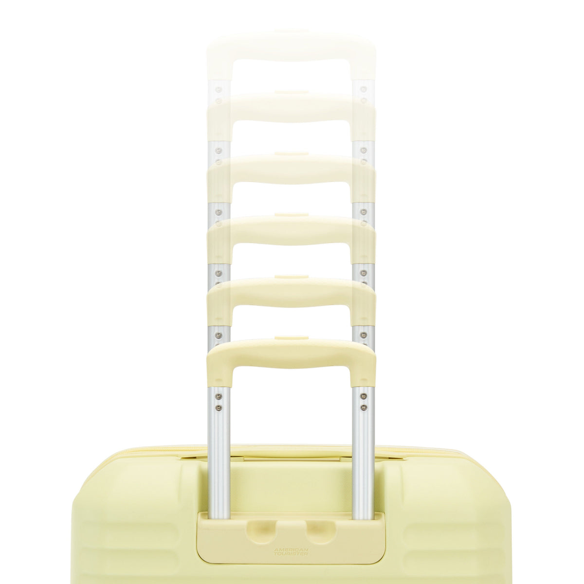 American Tourister Stratum 3.0 Spinner Medium in the color Celestial Yellow.
