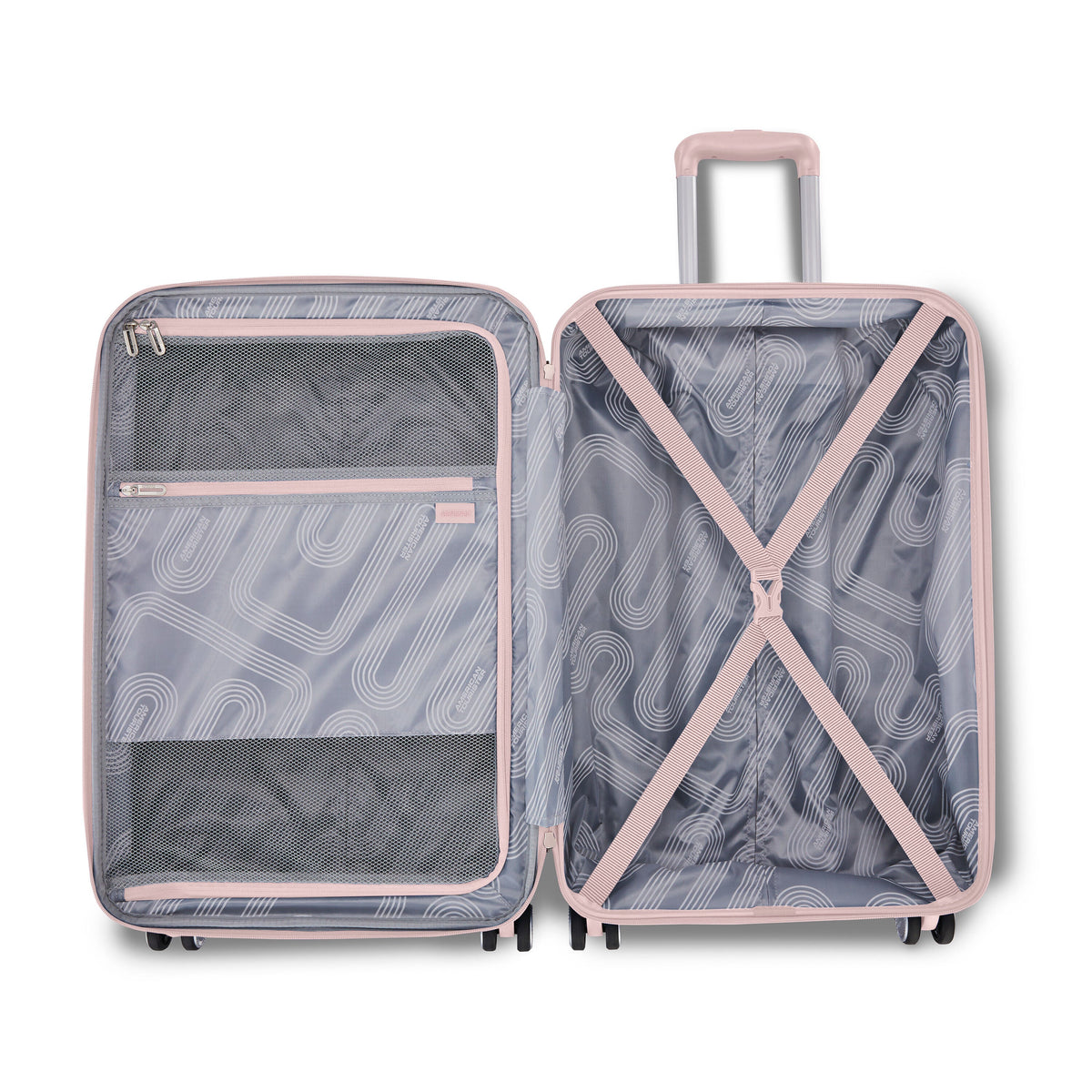 American Tourister Stratum 3.0 Spinner Medium in the color Pink Blush.