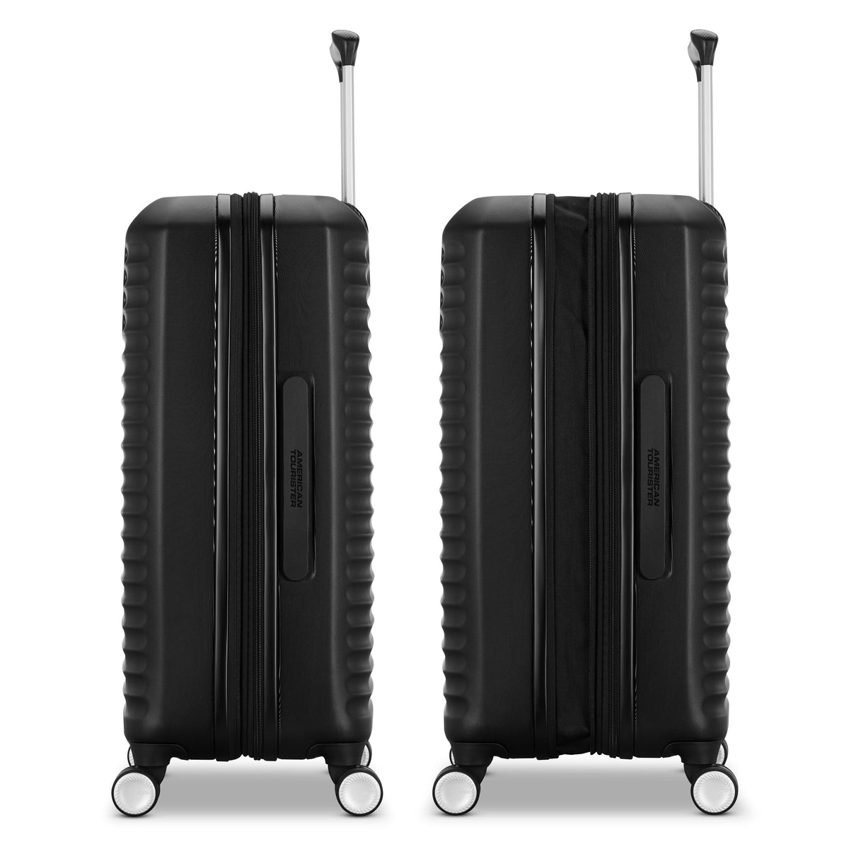 American Tourister Stratum 3.0 3 Piece Set (CO/M/L) in the color Black.
