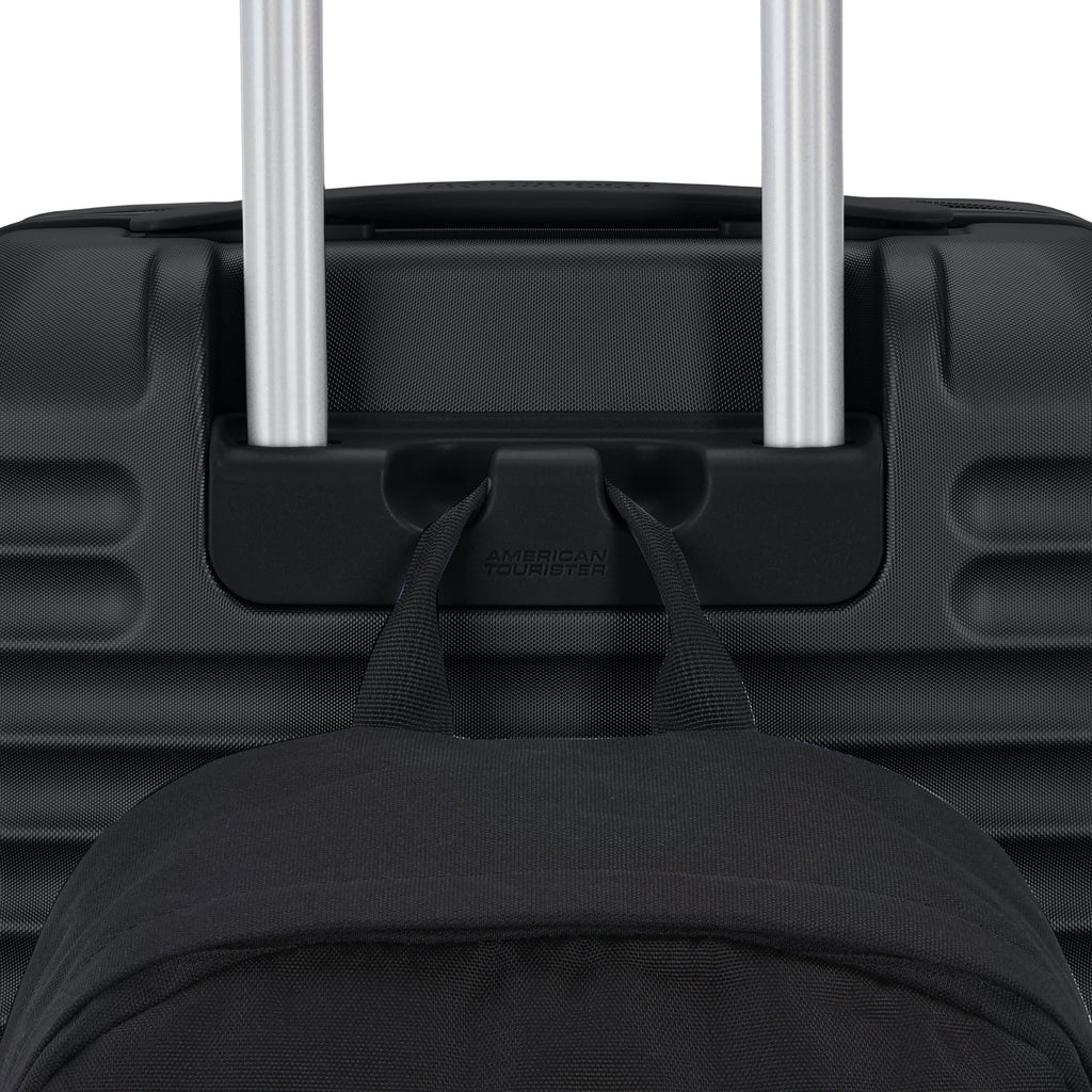 American Tourister Stratum 3.0 2 Piece Set (CO/L) in the color Black.