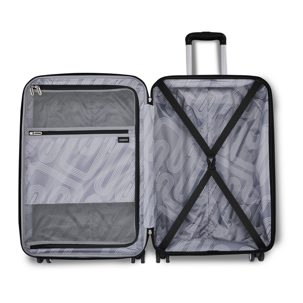 American Tourister Stratum 3.0 2 Piece Set (CO/L) in the color Black.