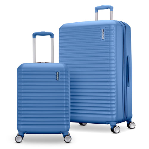 American Tourister Stratum 3.0 2 Piece Set (CO/L) in the color Elemental Blue.